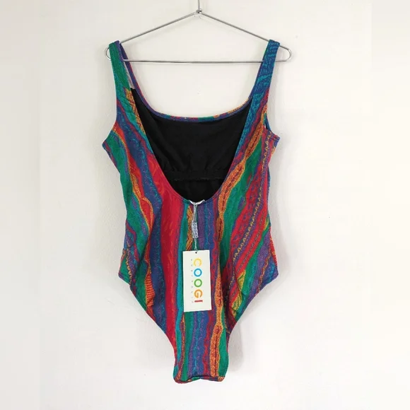 NWT Vintage COOGI Women's Scoop Back Swimsuit And Matching Wrap Skirt - Picture 3 of 14